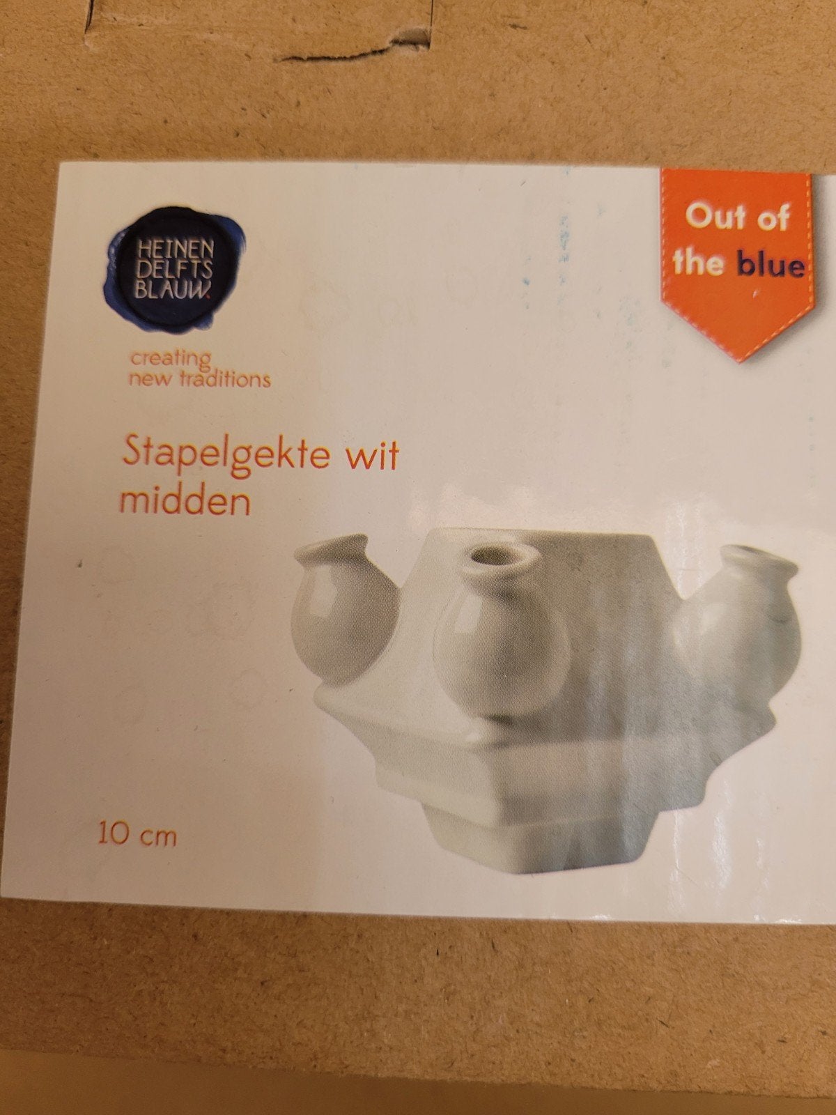Heinen Delfts Blauw Stapelgekte tulpenvaas roze, Ophalen of Verzenden, Nieuw, Roze