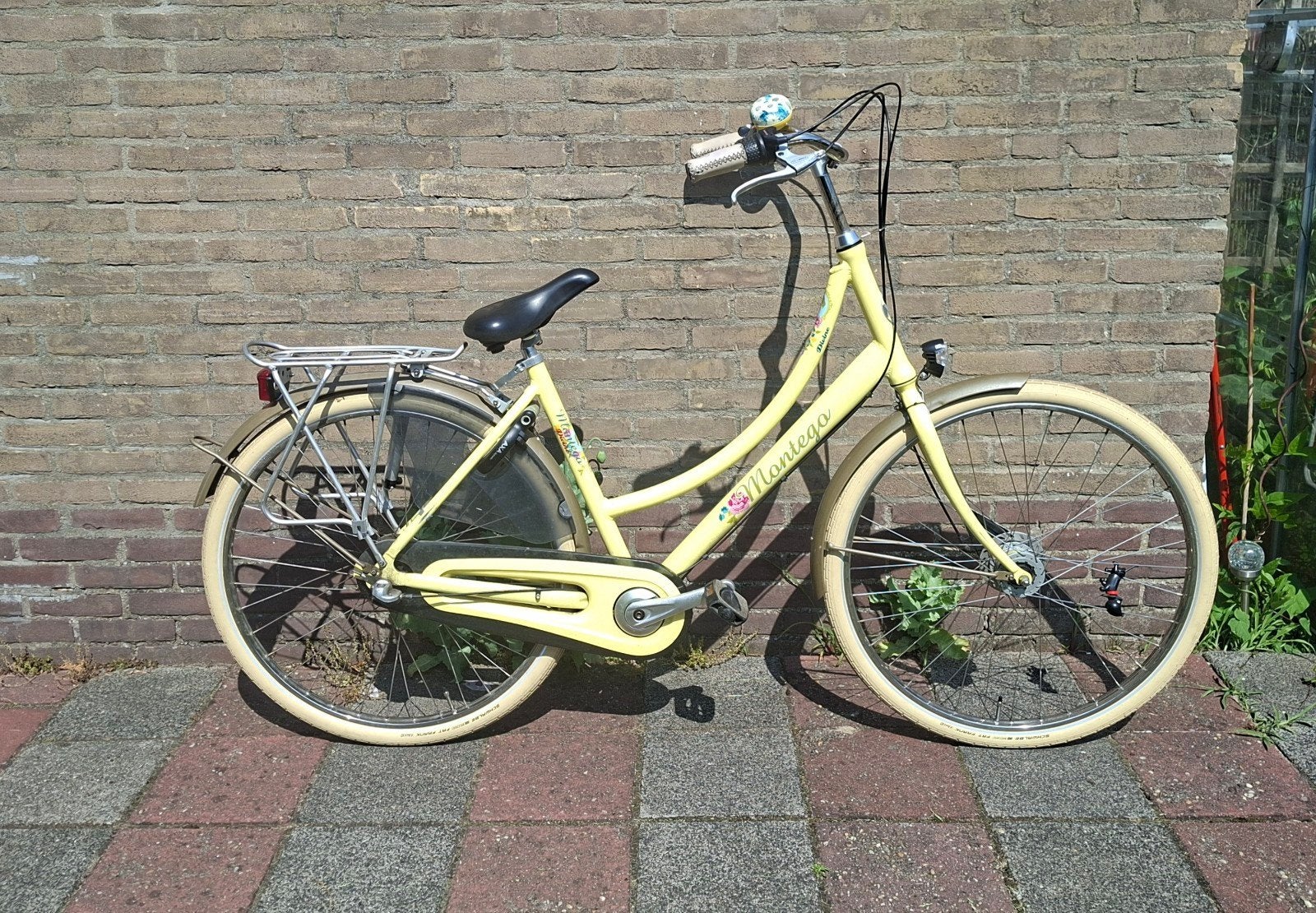 Montego divine damesfiets geel, Versnellingen, Ophalen, Overige merken, 53 tot 56 cm