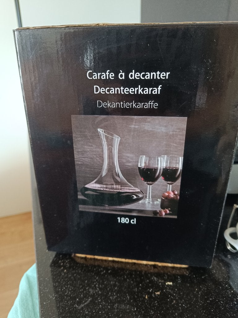 Decanteerkaraf, Ophalen