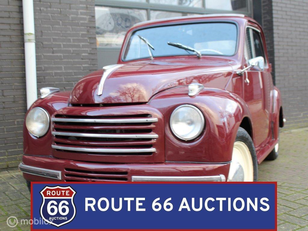 Fiat 500c Topolino | 1955 | Route 66 Auctions, Auto's, Oldtimers, Overige carrosserieën, Zwart, Bedrijf, Handgeschakeld