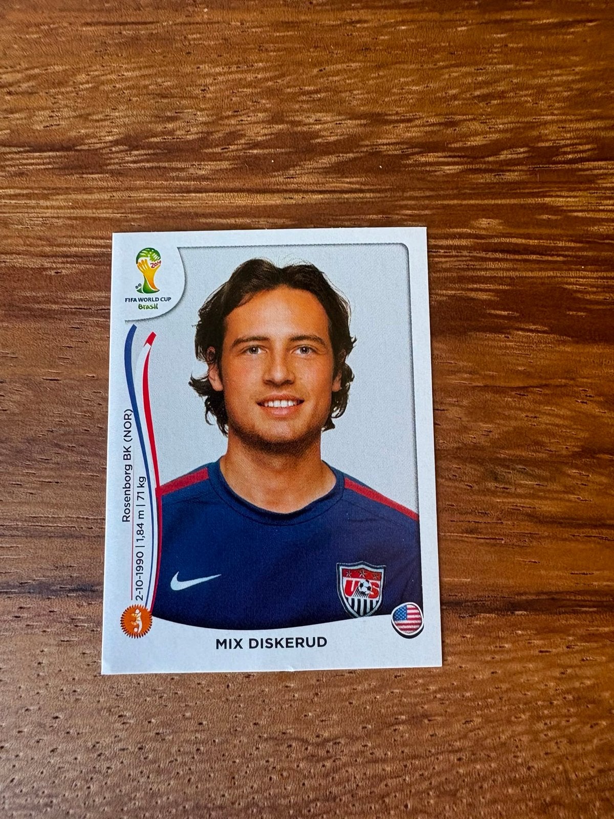 Panini FIFA World Cup Brasil 2014 Sticker Mix Diskerud, Ophalen of Verzenden, Zo goed als nieuw, Sticker