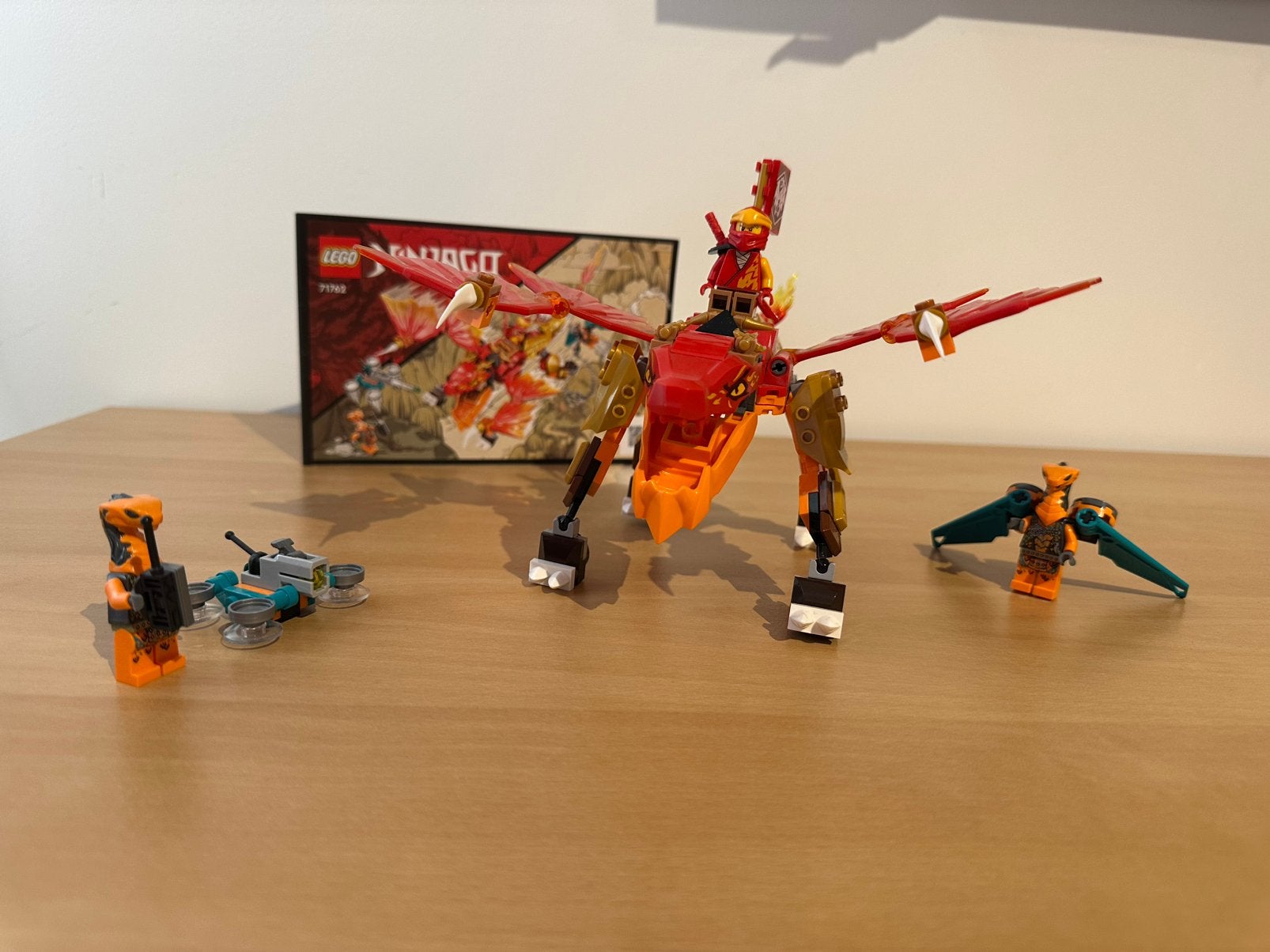 Lego Ninjago 71762 Kai’s Fire Dragon EVO, Kinderen en Baby's, Speelgoed | Duplo en Lego, Ophalen of Verzenden, Zo goed als nieuw