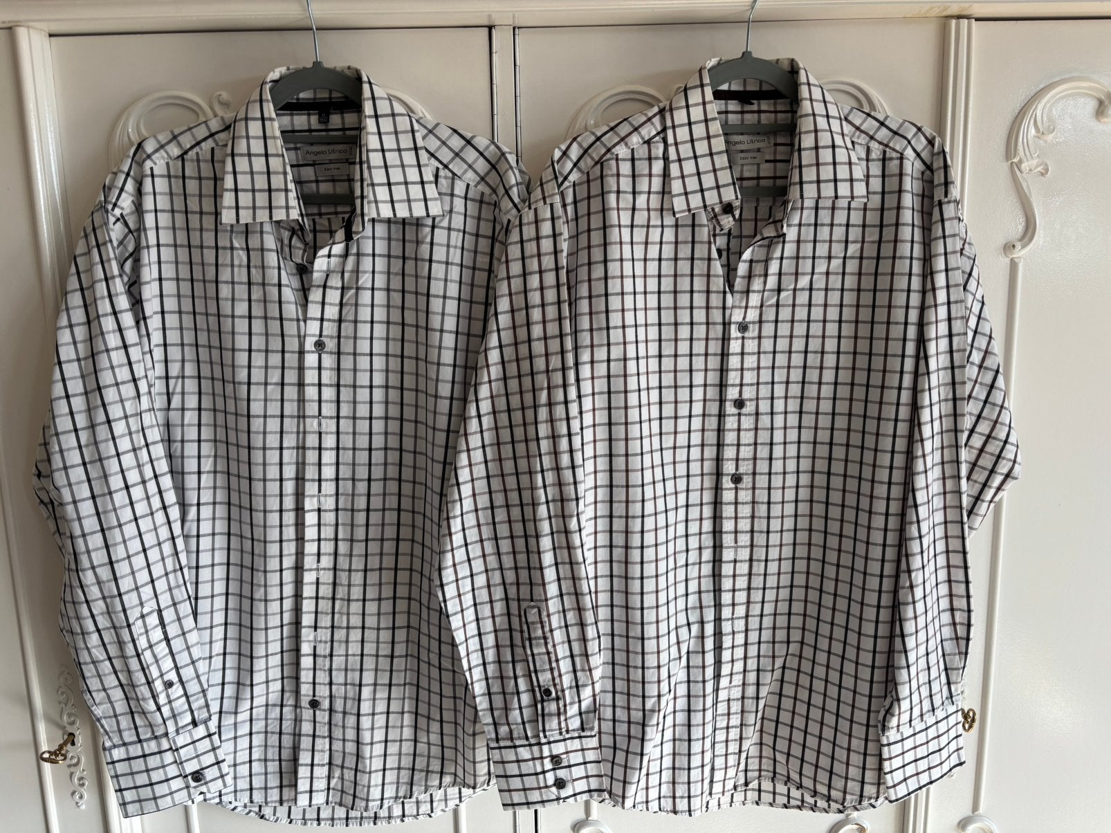 Nieuwstaat twee overhemden Angelo Litrico maat M, Ophalen of Verzenden, Zo goed als nieuw, Overige kleuren, Halswijdte 39/40 (M)