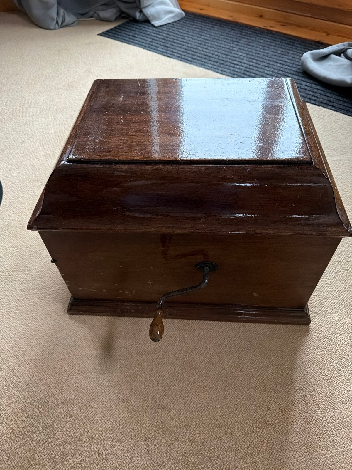 Antieke Grammofoon His Master's Voice - Werkende Staat, Ophalen of Verzenden