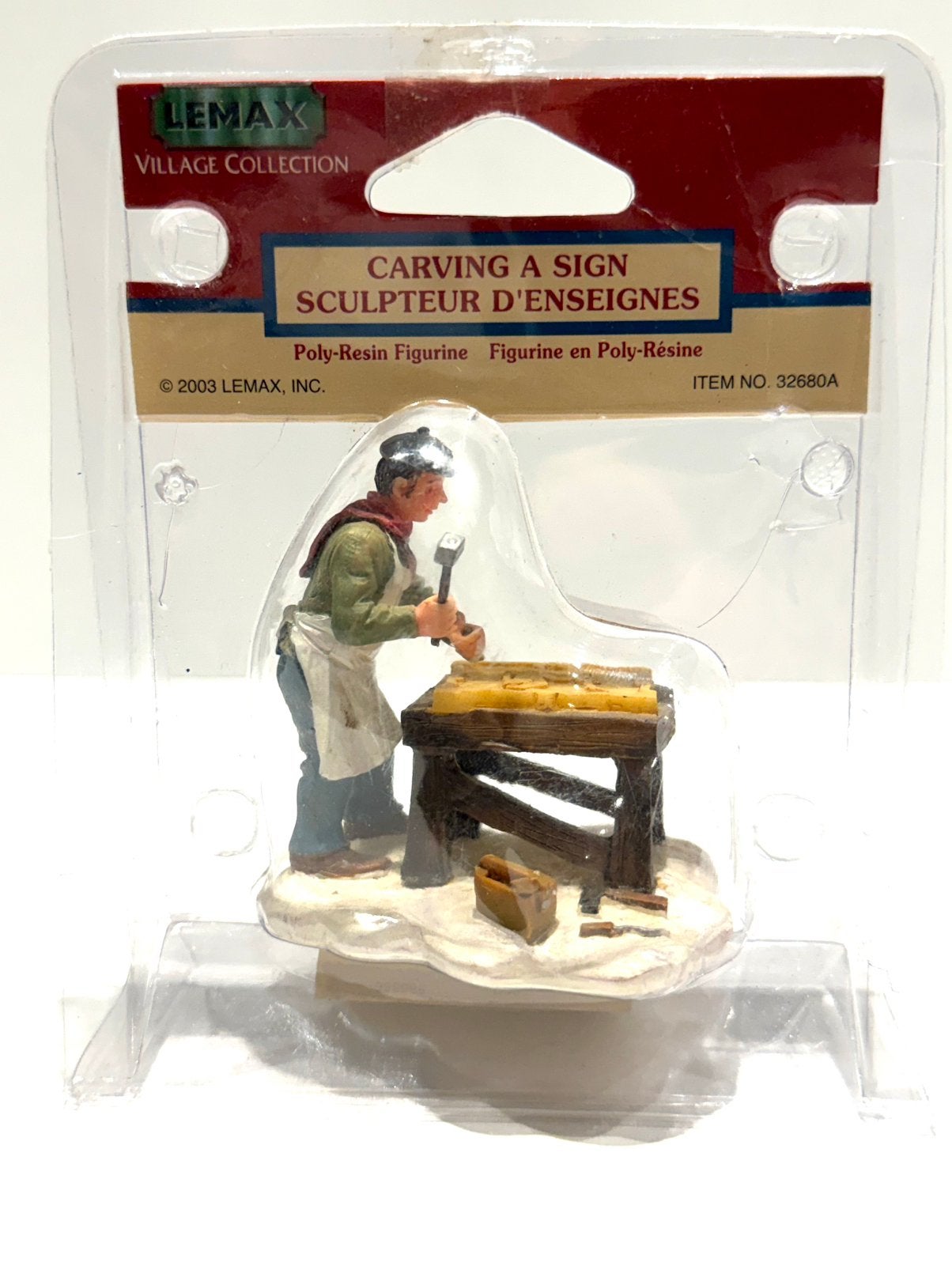 Lemax Carving A Sign (32680a) Very Rare, Diversen, Verzenden