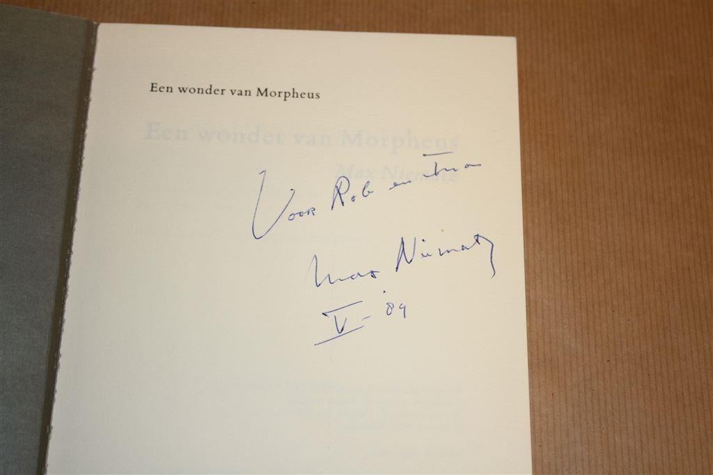 Een wonder van Morpheus. Niematz. Gesigneerd., Boeken, Ophalen of Verzenden, Gelezen