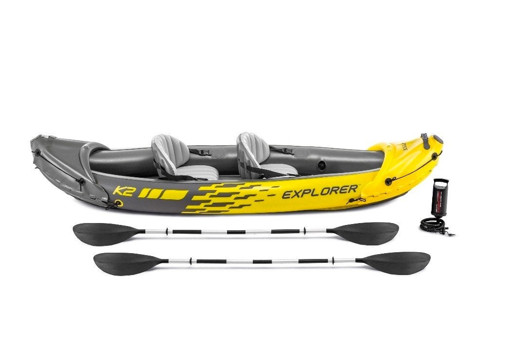 Intex Explorer K2 Opblaasbare Kano - 2-persoons, Watersport en Boten, Kajaks, Ophalen of Verzenden, Opblaasbaar, Zo goed als nieuw