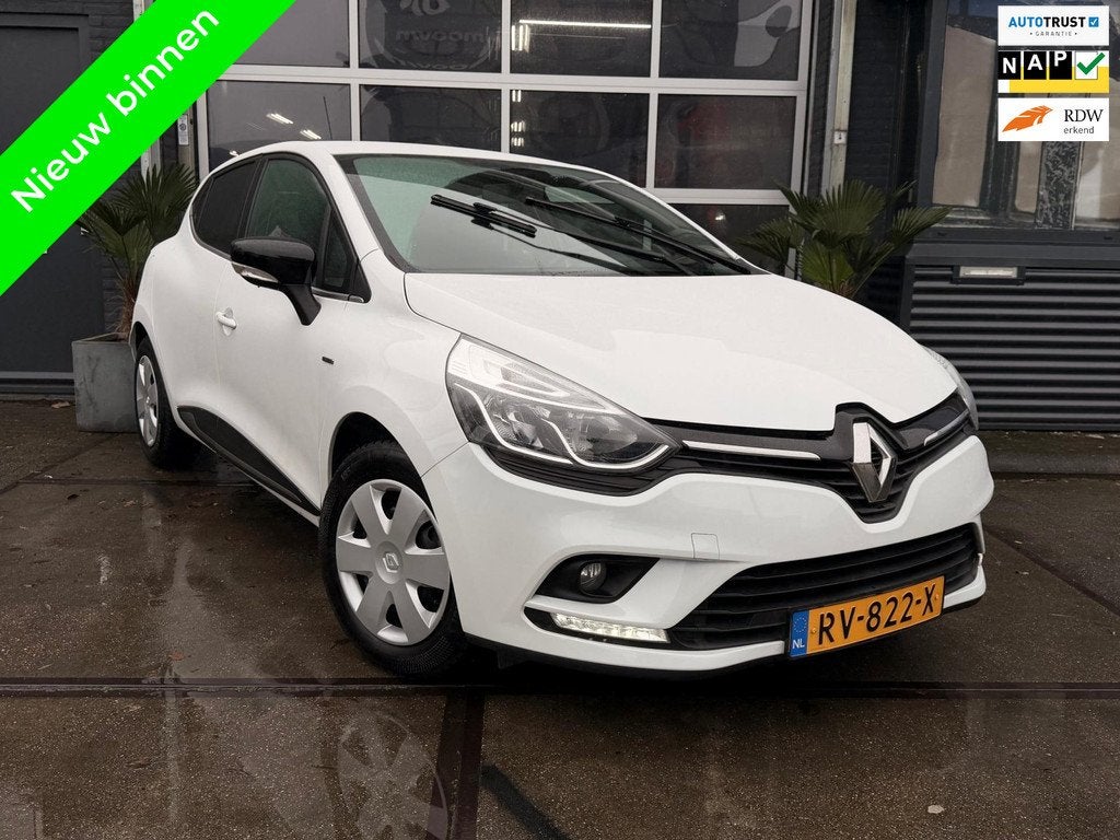 Renault Clio 0.9 TCe Limited Navi Airco PDC Parelmoer! Inrui, 898 cc, Stof, Gebruikt, Origineel Nederlands