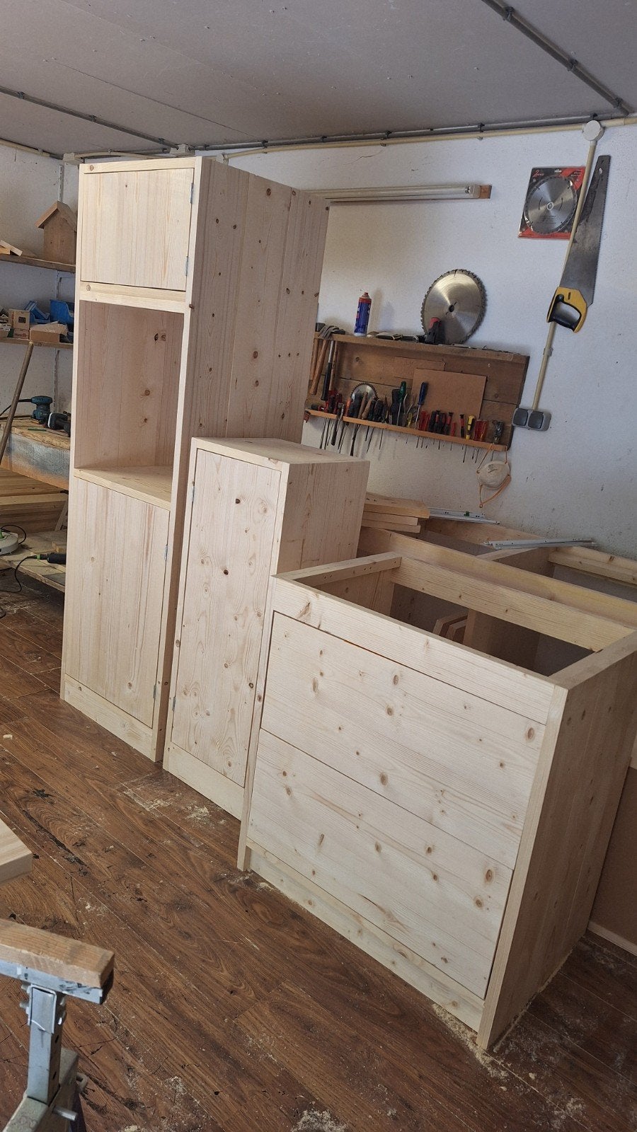 keukenkasten van terug gedroogd en geschaafd hout, Huis en Inrichting, Ophalen of Verzenden, Nieuw
