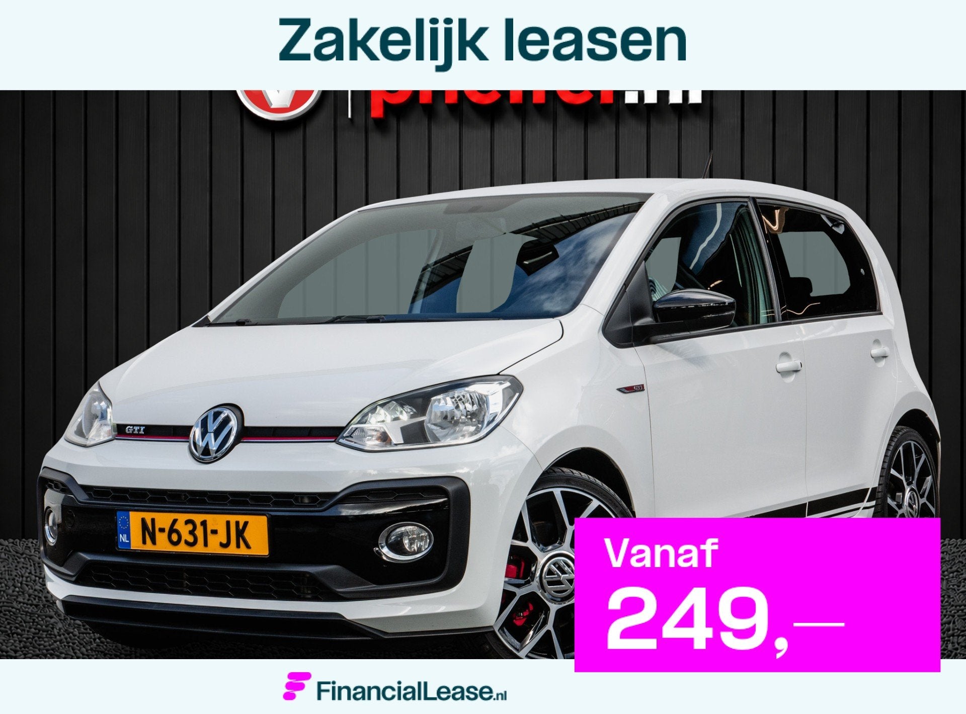 Volkswagen up! 1.0 TSI 116pk GTI Stoelverwarming/ Climate co, 970 kg, Stof, Met garantie (alle), 4 stoelen