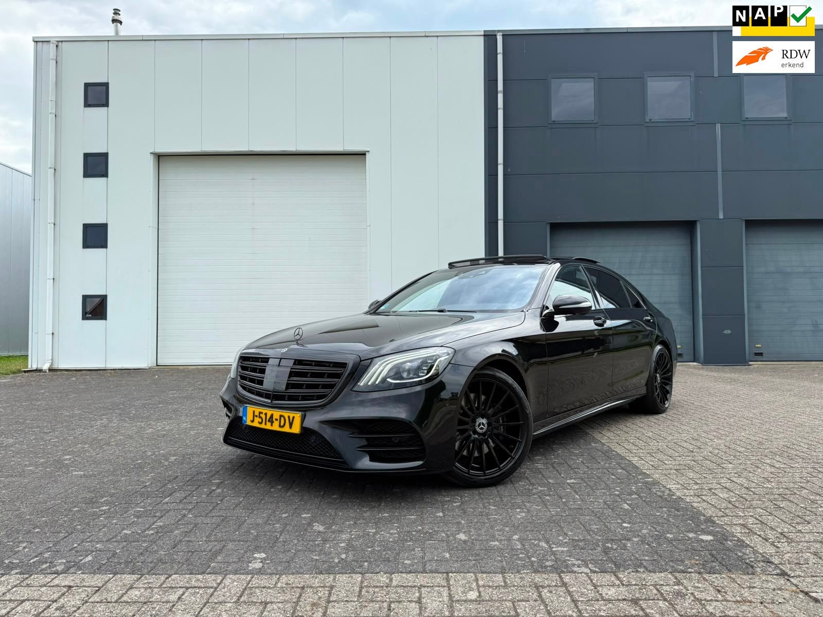 Mercedes-Benz S-klasse 450 Lang Premium Plus 2020 Amg Pano, Auto's, Mercedes-Benz, Achterwielaandrijving, Gebruikt, 367 pk, Hybride Elektrisch/Benzine