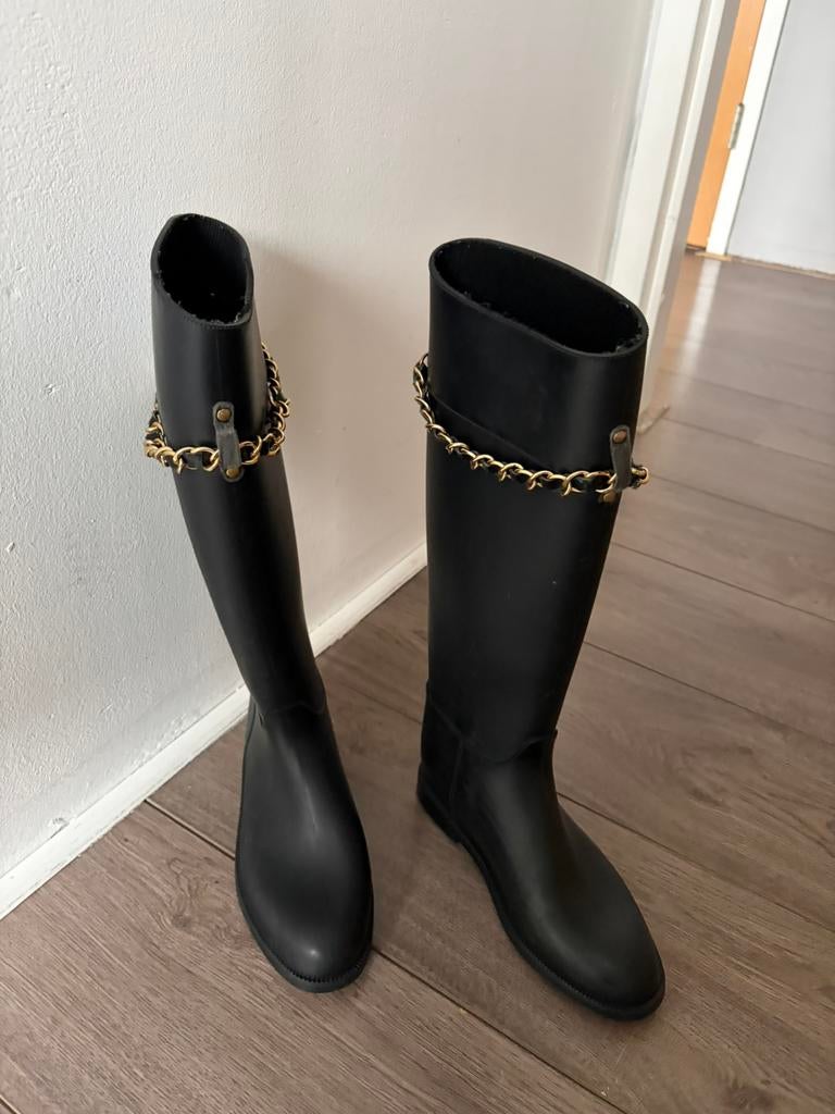 Laarzen rubber moschino, Ophalen of Verzenden, Zo goed als nieuw, Schoeisel