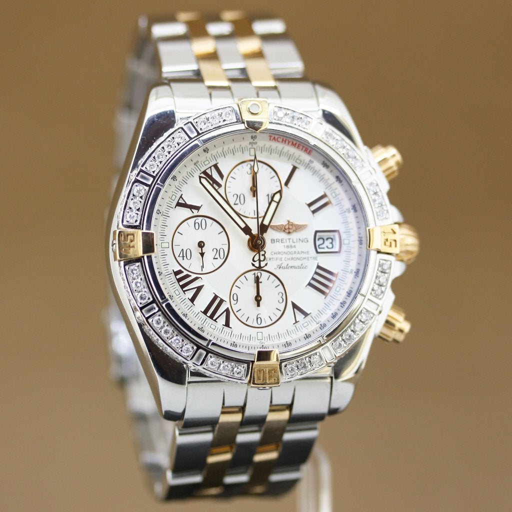 Breitling Chronomat Evolution C13356 Full Set, Staal, Gebruikt, Breitling, Polshorloge