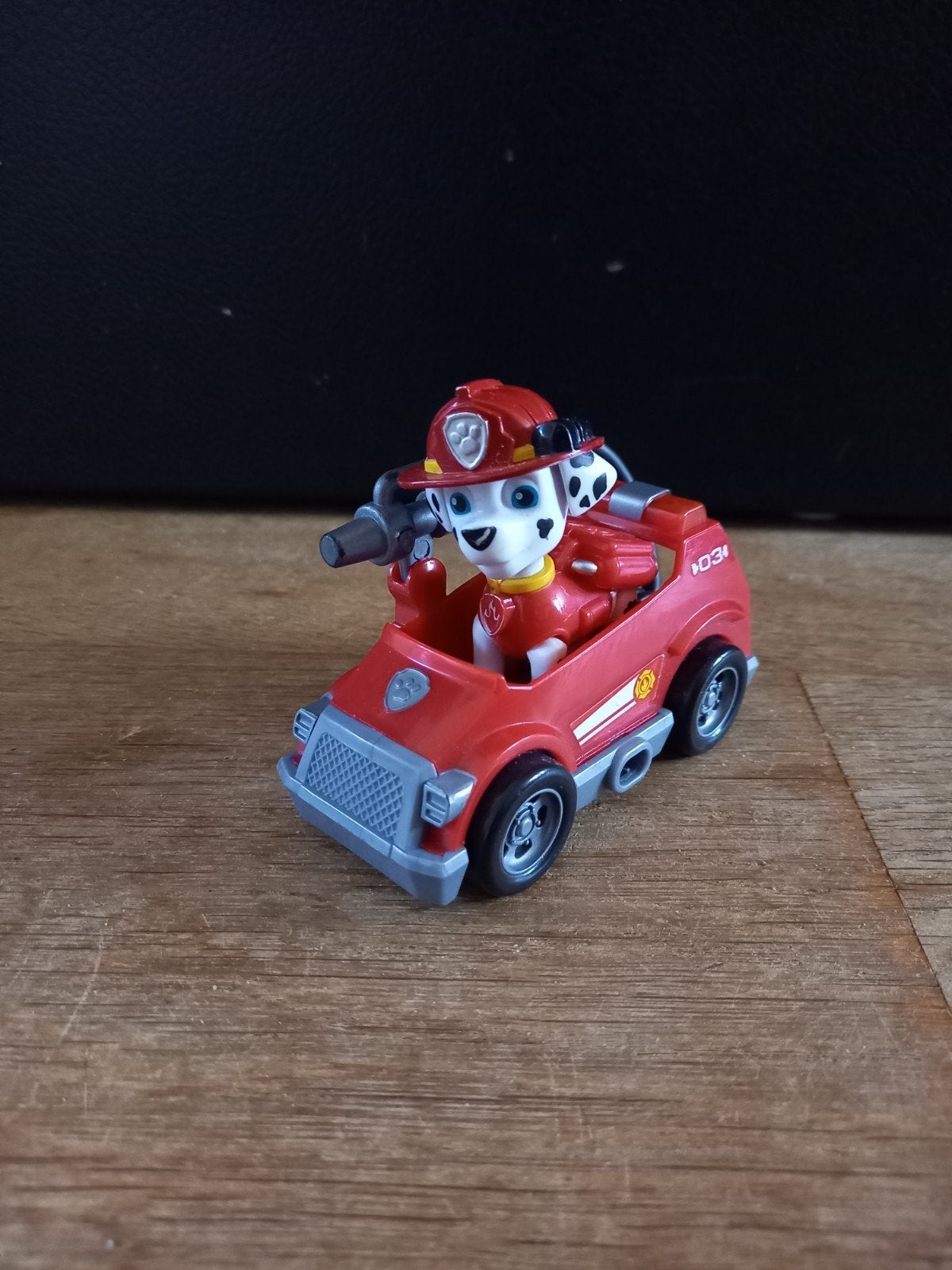 Paw Patrol Marshall met mini voertuig, Ophalen of Verzenden, Gebruikt