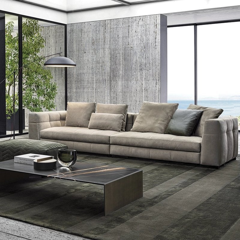 Foto 3 van Minotti Blazer 108x356cm incl 4 extra lederen hoofdsteunen