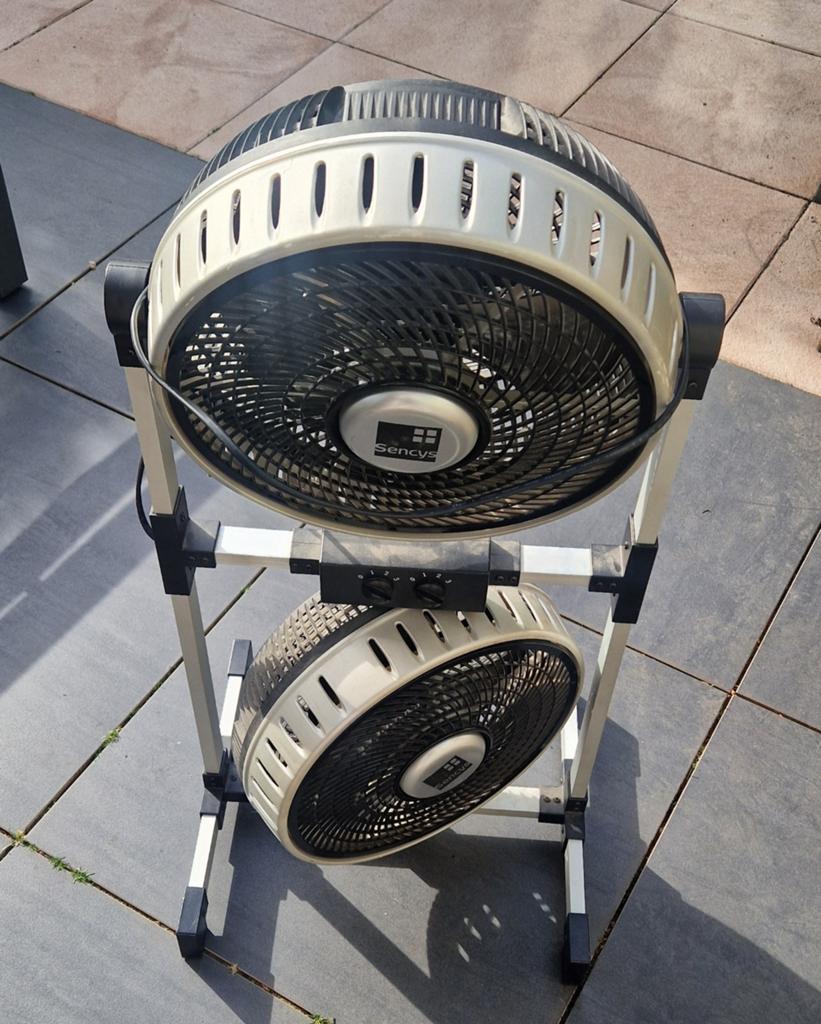 Dubbele ventilator van Sencys (Praxis), Ophalen, Plafondventilator