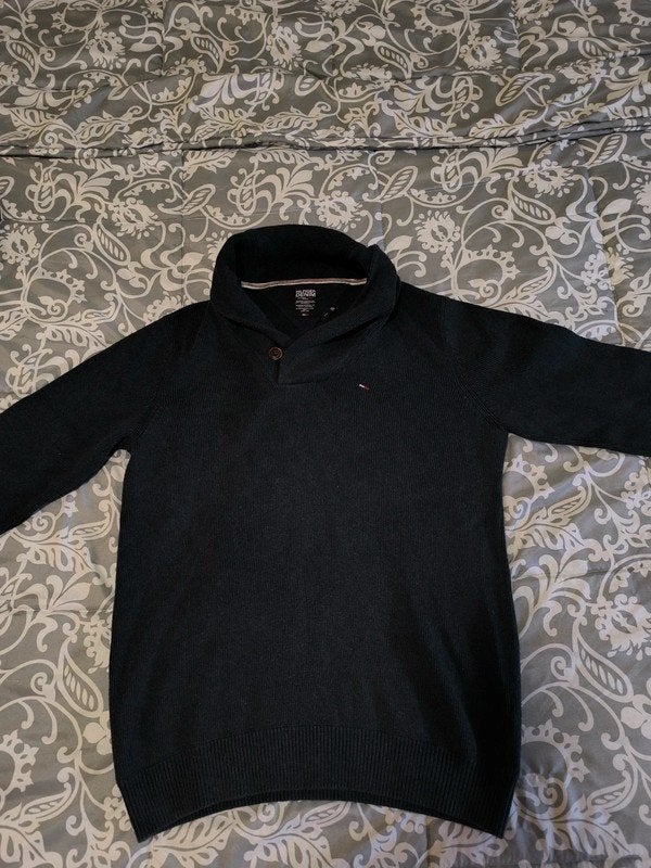 Tommy Hilfiger Navy Heren Trui Maat S, Kleding | Heren, Truien en Vesten, Blauw, Tommy Hilfiger, Ophalen of Verzenden, Zo goed als nieuw