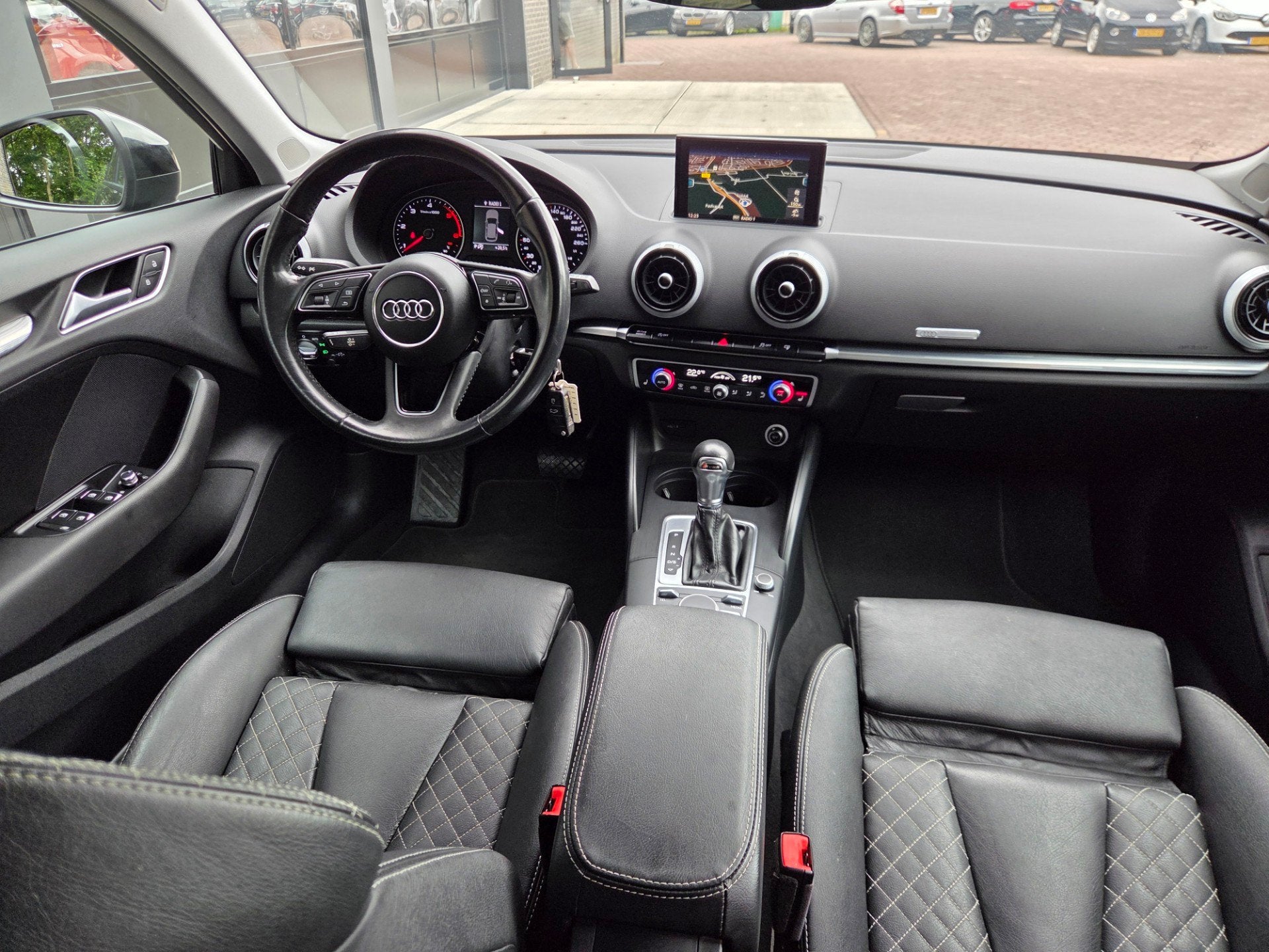 Audi A3 Sportback 2.0 TDI Design Pro Line DSG Aut | Leder |, Gebruikt, 4 cilinders, 150 pk, Zwart