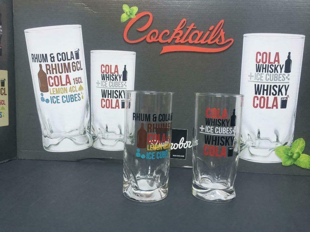 Partij Durobor Whisky Cola Rum Cola Glas Glazen 0,27L, Ophalen, Nieuw, Overige typen