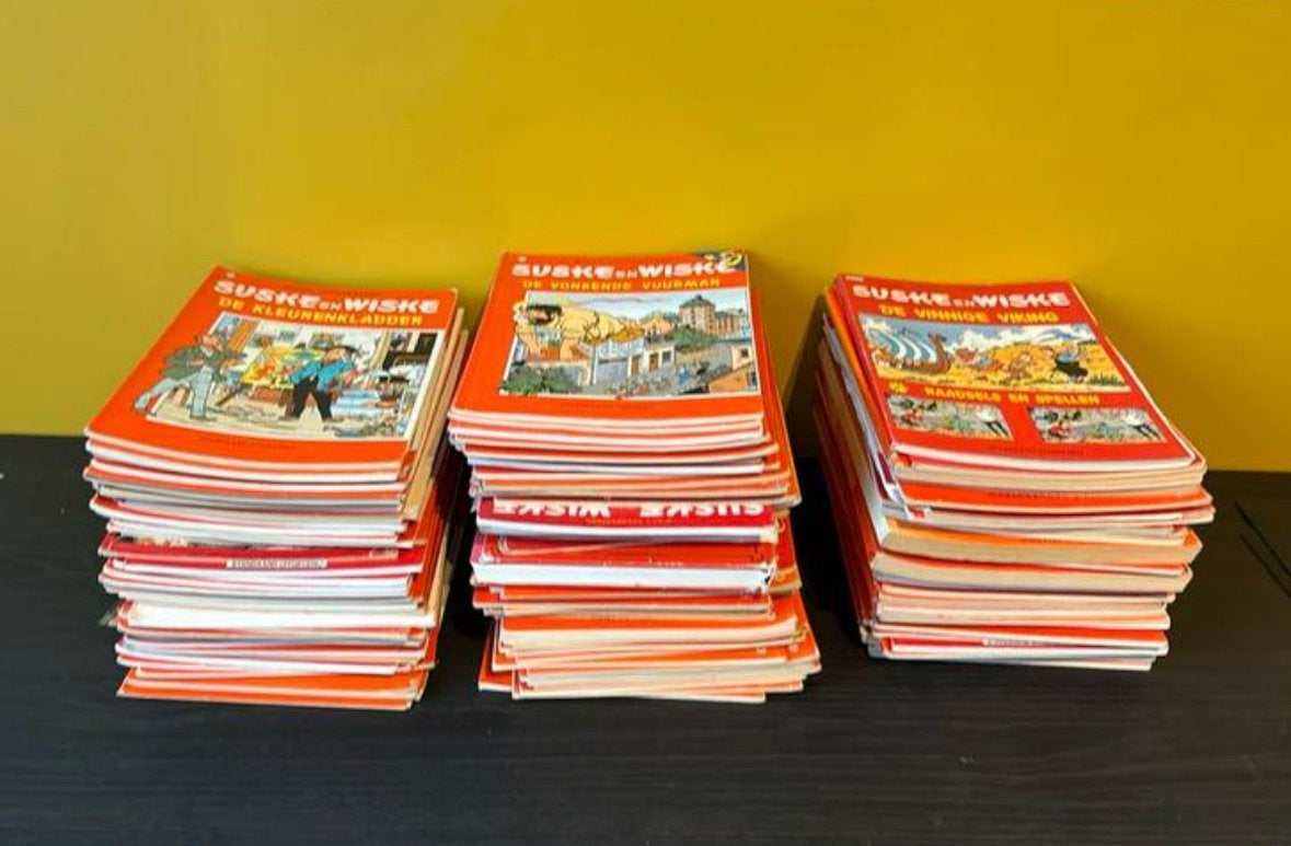 Grote collectie Suske en Wiske stripboeken, Ophalen of Verzenden, Gelezen