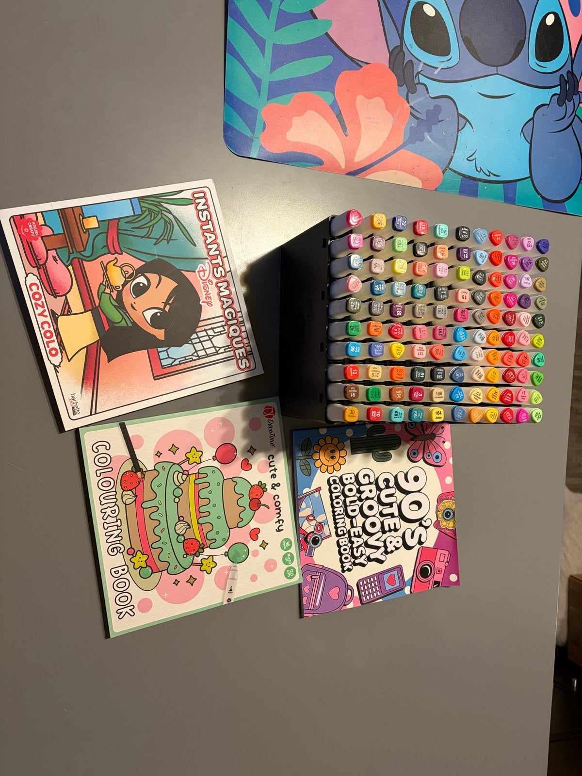 Cozy kleurboeken en Aquamarkers/ Twinmarkers set, Gebruikt, Meerkleurig, Ophalen of Verzenden, Papier of Karton