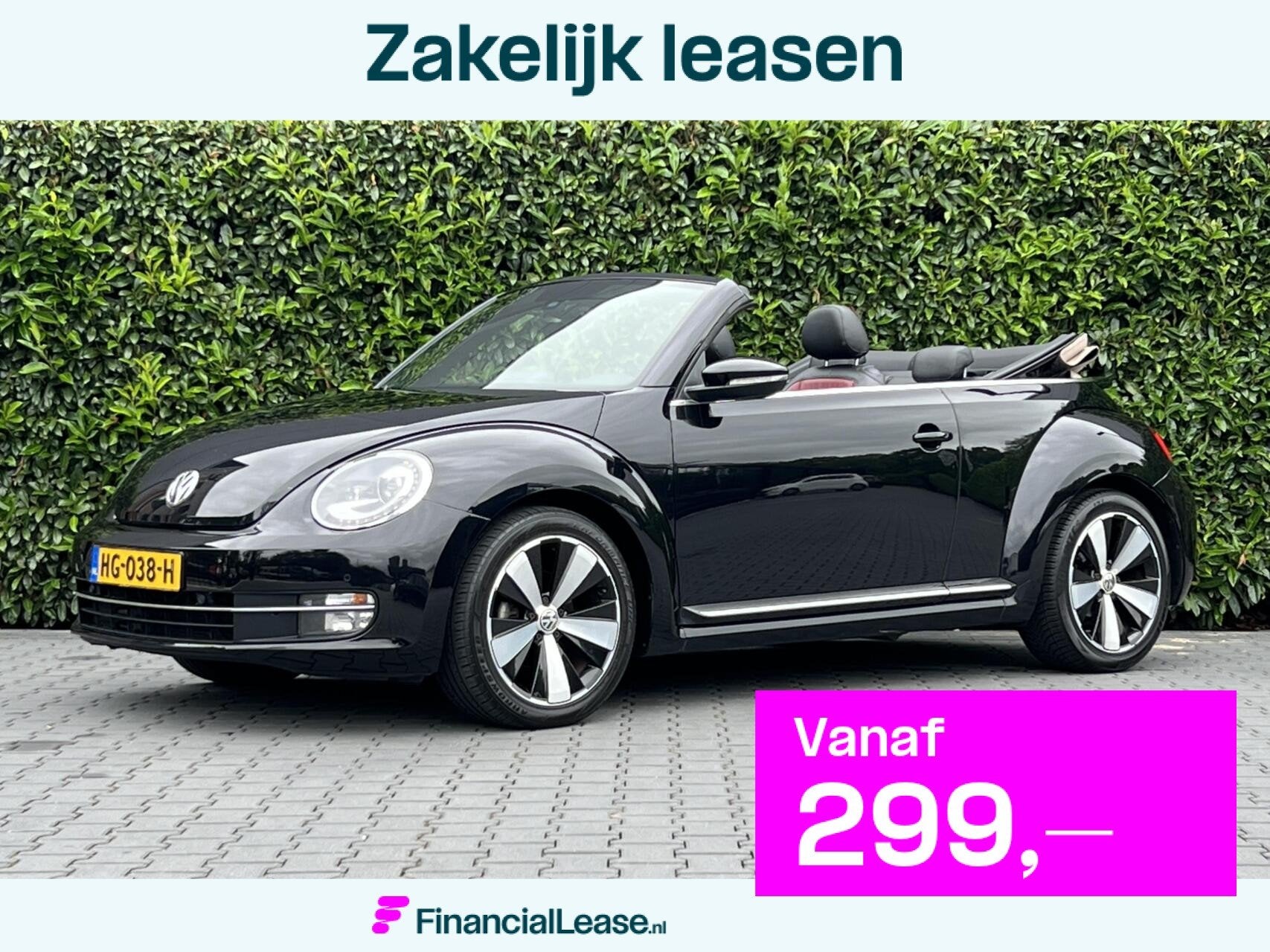 Volkswagen Beetle Cabriolet 1.4 TSI Sport BlueMotion NL AUTO, Gebruikt, 4 stoelen, Zwart, Automatische klimaatregeling