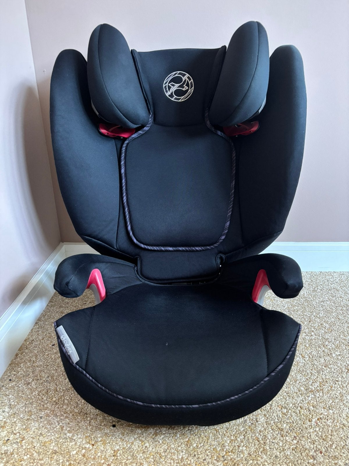 Autostoel kind Cybex Gold zwart/rood, 15 t/m 36 kg, Afneembare rugleuning, Zo goed als nieuw, Isofix