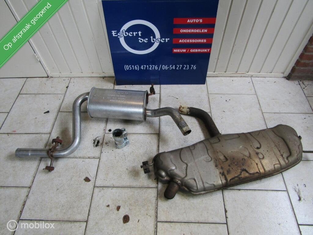Uitlaat tussendemper en einddemper vw golf v golf 5 fsi, Gebruikt, Volkswagen, Ophalen of Verzenden, Volkswagen