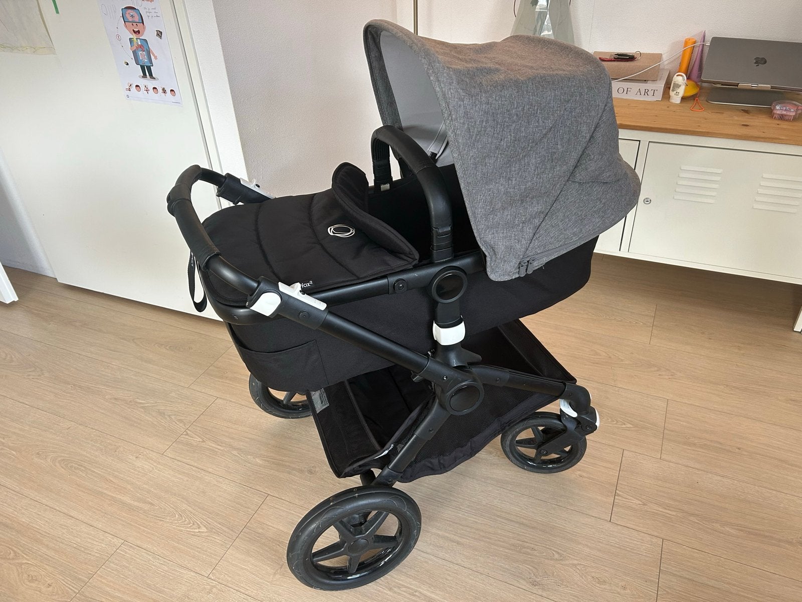Bugaboo Fox 2 Combiwagen met Reiswieg en Zitje, Ophalen, Gebruikt, Bugaboo, Combiwagen