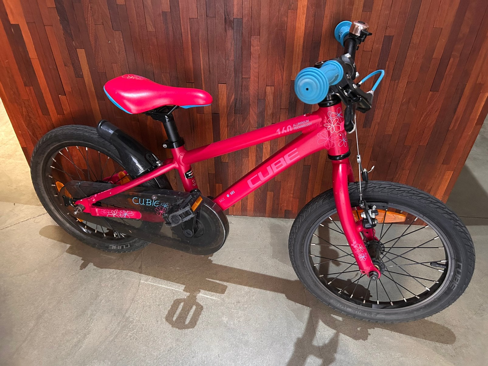 Cube 16” kinderfiets mtb jongen meisje 16 inch 160 acid krs, Ophalen, Gebruikt, Terugtraprem, 16 tot 20 inch