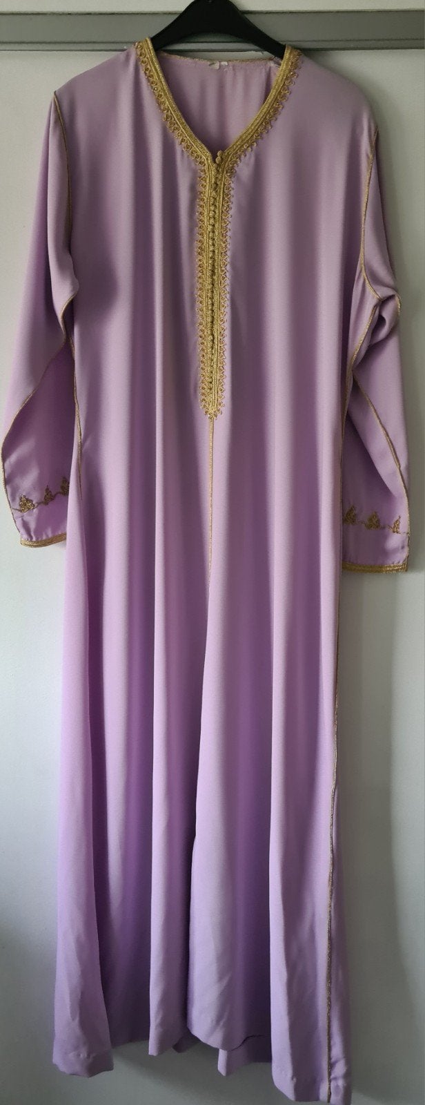 Prachtige volwassen en kinder Lila Djellaba, Kleding | Dames, Overige typen, Paars, Maat 42/44 (L), Ophalen of Verzenden