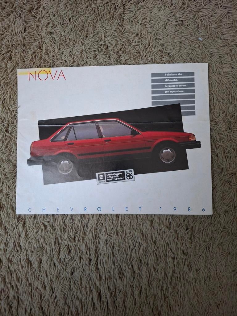 Autofolder Chevrolet Nova, Verzenden, Chevrolet