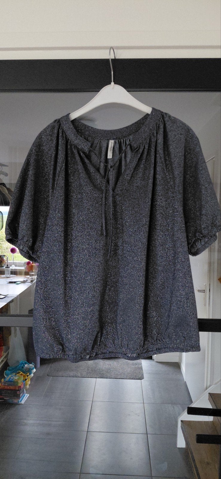 Summum blouse met glitterdetails Maat Ls, Summum, Blauw, Nieuw, Ophalen of Verzenden