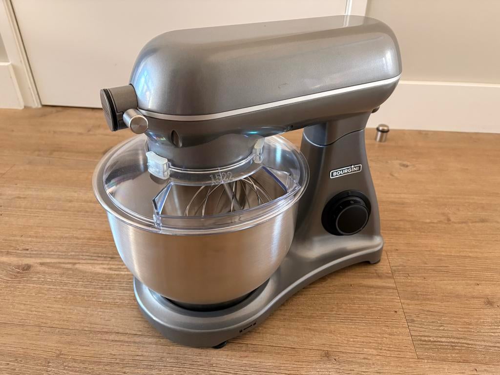 Bourgini keukenmachine, Witgoed en Apparatuur, Keukenmixers, 4 liter of meer, Ophalen, Zo goed als nieuw, 3 snelheden of meer