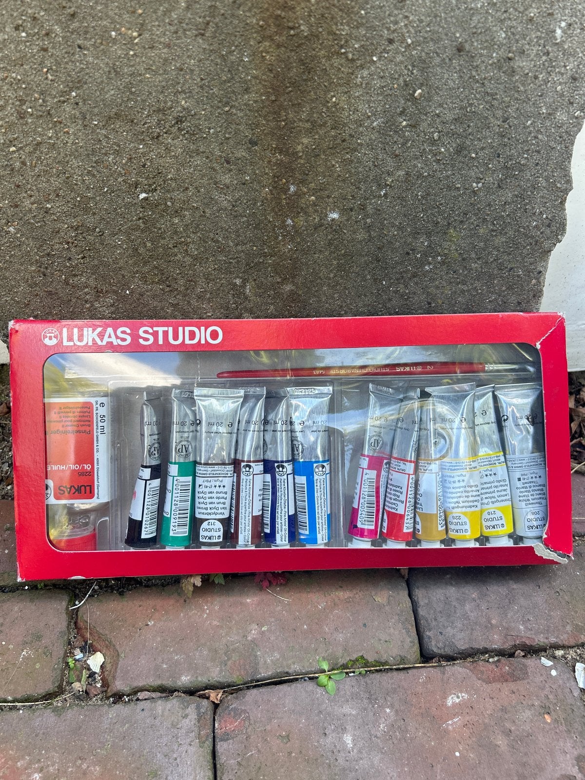 Lukas Studio olieverfset met kwast en medium, Hobby en Vrije tijd, Ophalen of Verzenden, Nieuw, Olieverf