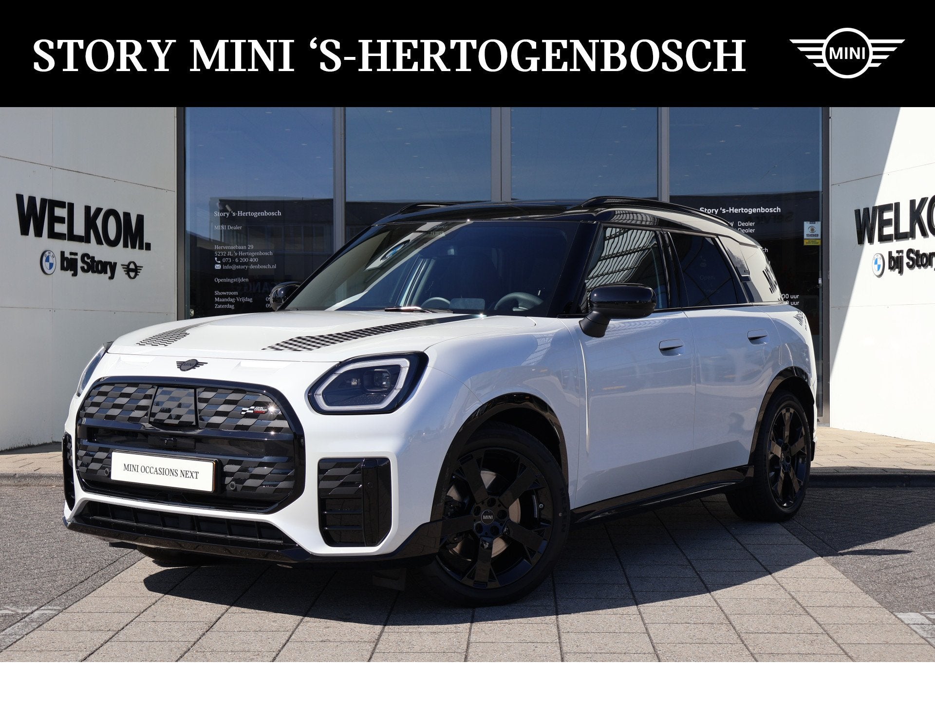 MINI Countryman SE ALL4 Automaat / John Cooper Works / Pakke, Auto's, Dealer onderhouden, Zwart, Countryman, Met garantie (alle)