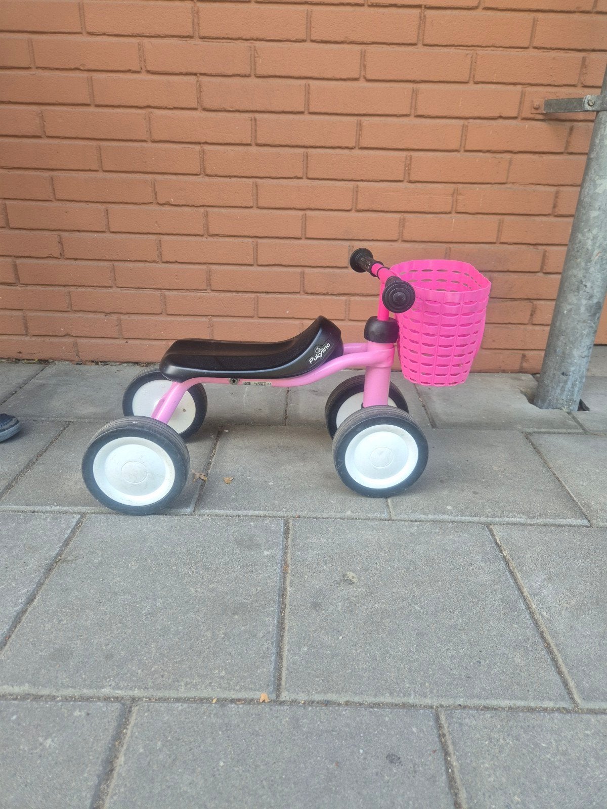 Puky Pukylino Loopfiets Roze met Mandje, Kinderen en Baby's, Speelgoed | Buiten | Voertuigen en Loopfietsen, Ophalen of Verzenden