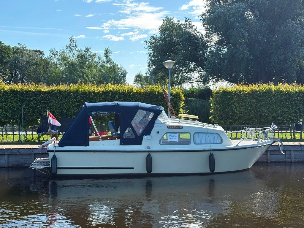 Nette Waterland 700, vaarklaar. Vetus 4.14 kajuitboot, Ophalen, 70 cm, Walstroom, 39 pk