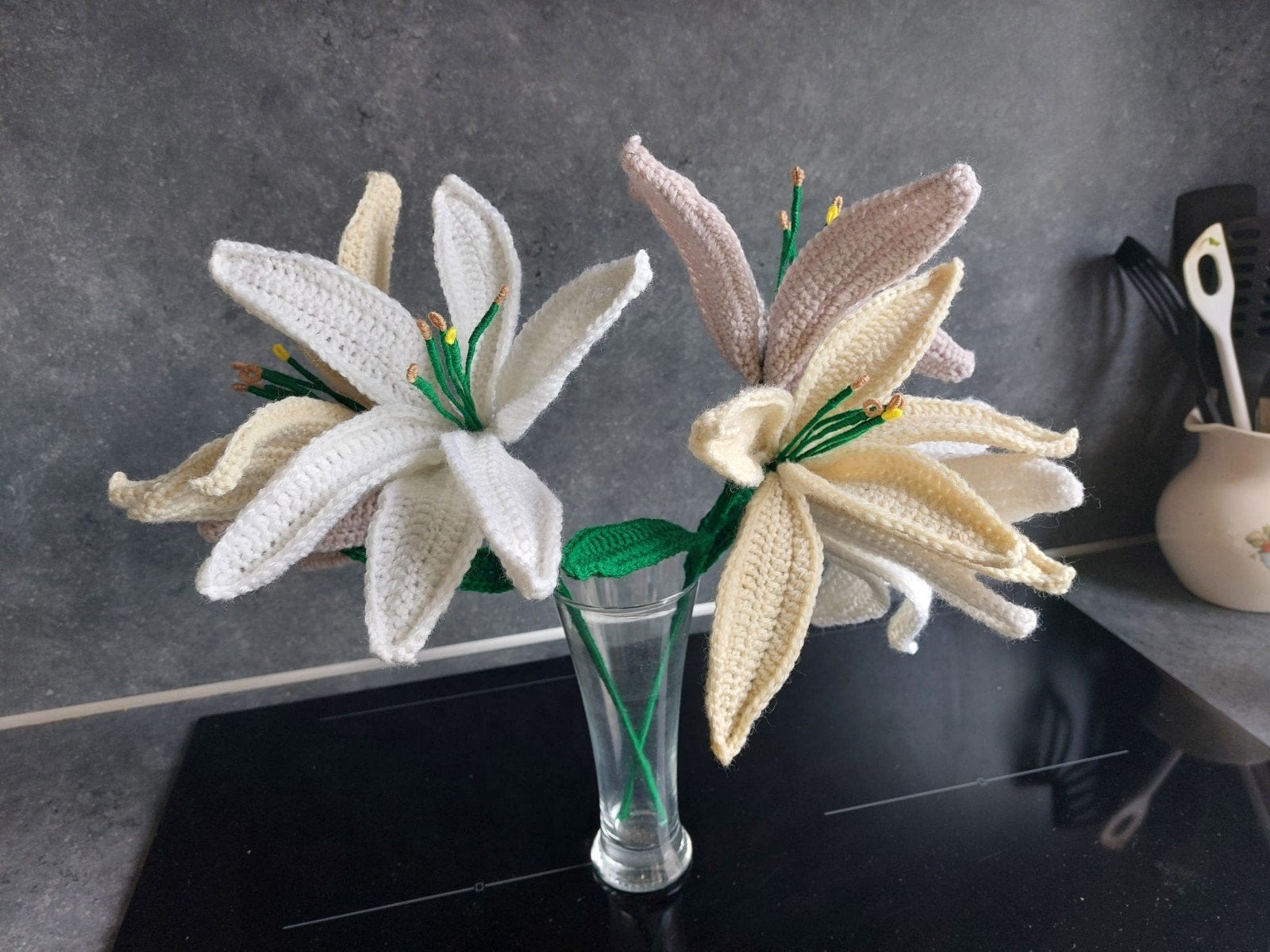 Handgemaakte gehaakte bloemen - Uniek decoratiestuk, Ophalen of Verzenden, Nieuw