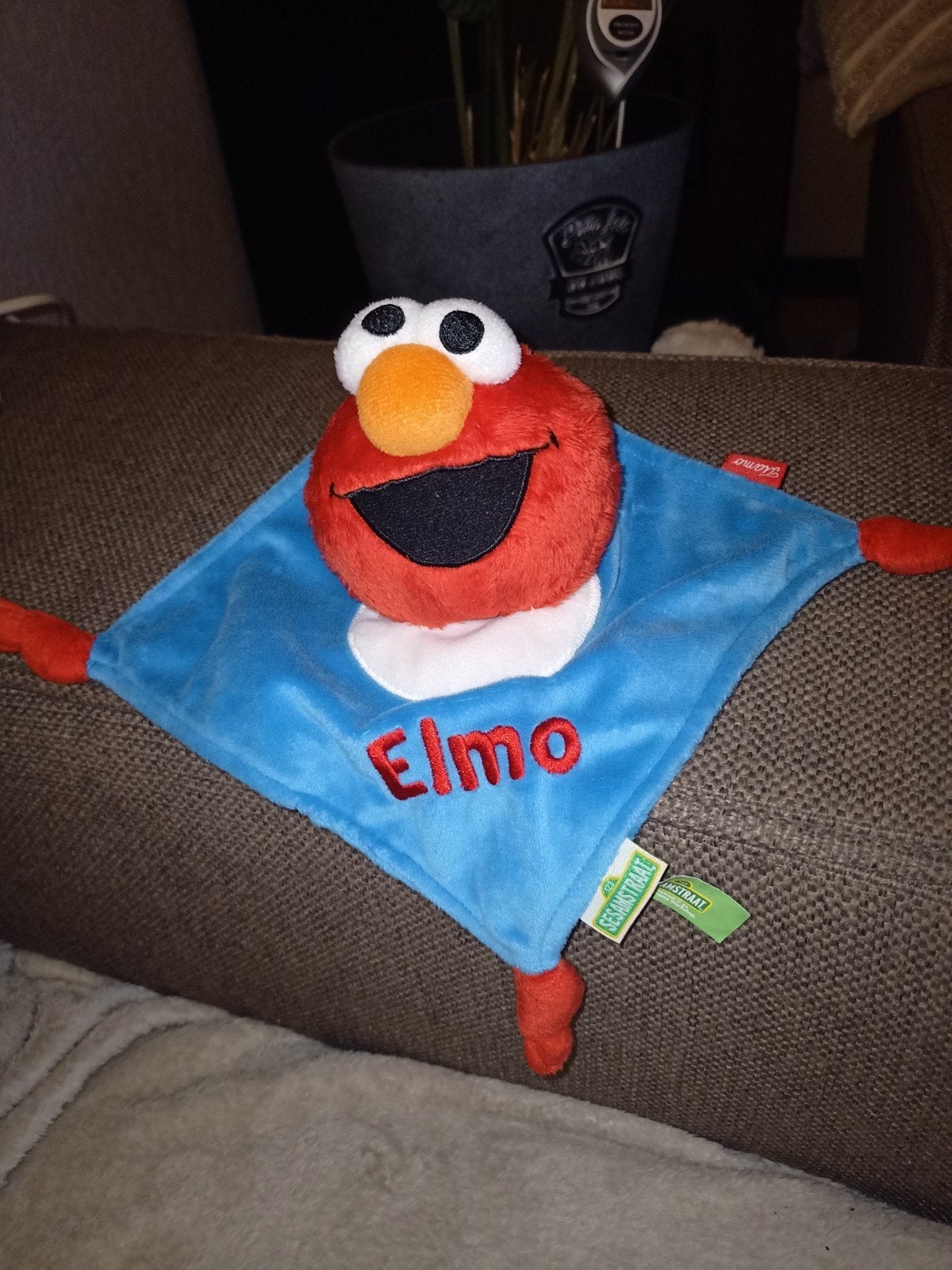 Elmo, sesamstraat, tiamo kroeldoek, 2011., Overige typen, Ophalen of Verzenden, Zo goed als nieuw, Wasbaar