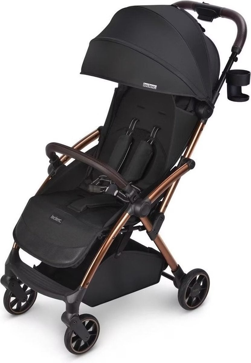 Leclerc Influencer XL - Zwart met brons, Ophalen, Zo goed als nieuw, Kinderwagen, Overige merken