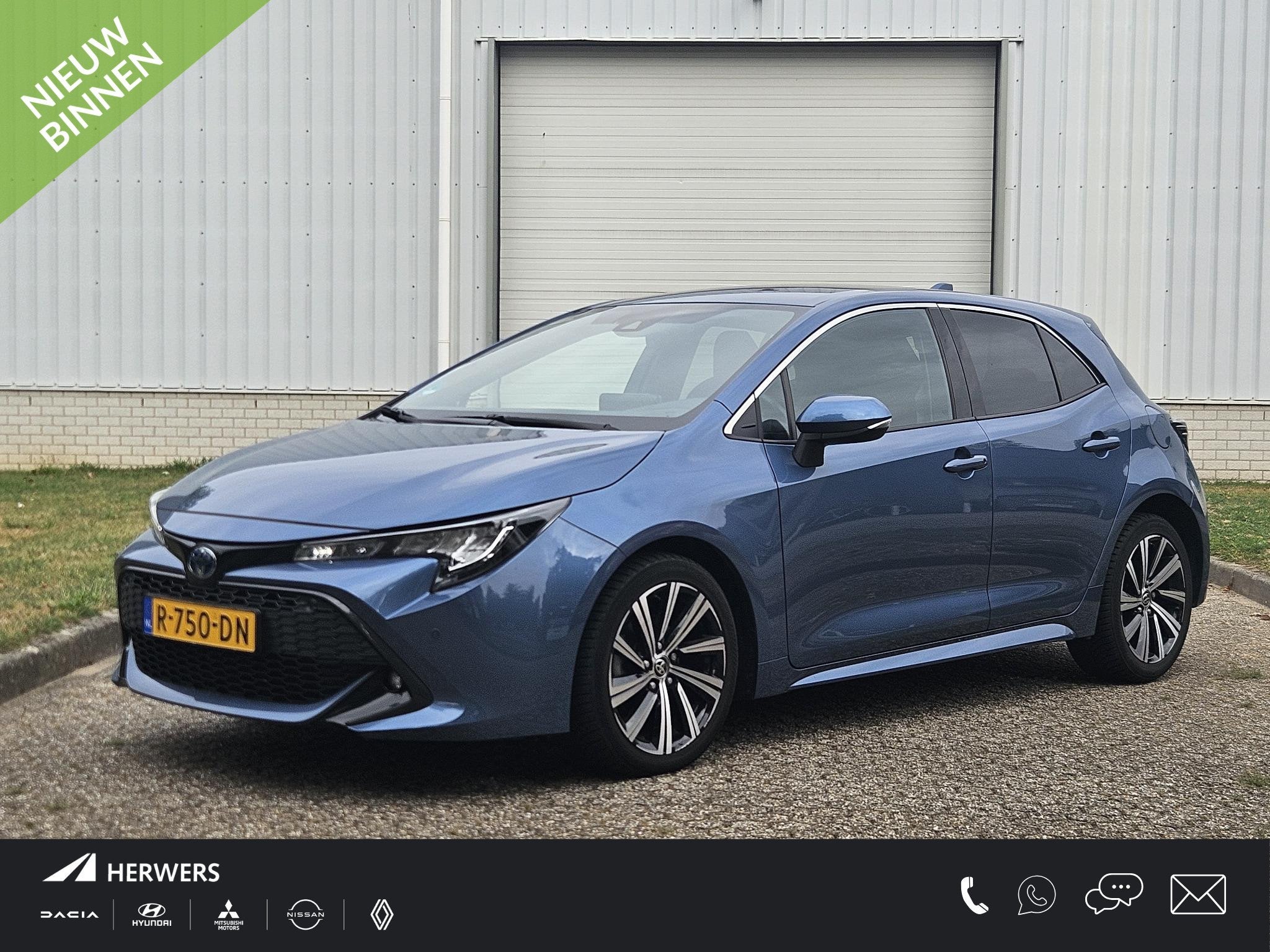 Toyota Corolla 1.8 Hybrid Dynamic / Dealer onderhouden / 1e, Auto's, Toyota, 450 kg, Gebruikt, 4 cilinders, Blauw