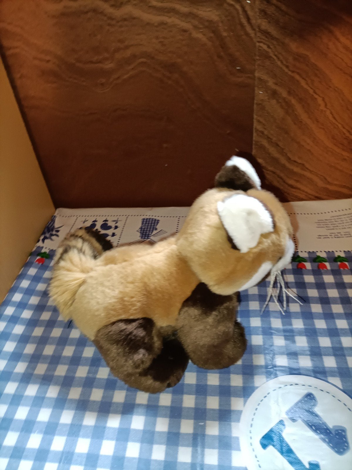 Rode panda knuffel Nature Planet 22 cm, Kinderen en Baby's, Speelgoed | Knuffels en Pluche, Ophalen of Verzenden, Zo goed als nieuw