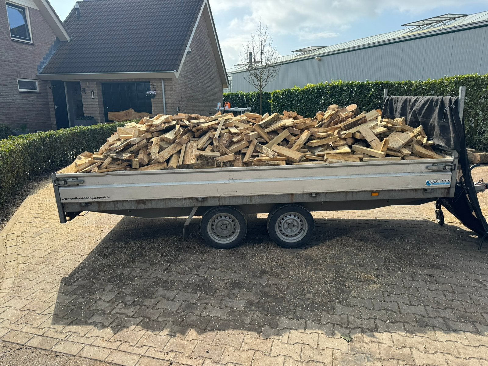4,5 kuub 100% eiken haardhout thuisbezorgd!!!🔥🔥🔥🔥, 3 tot 6 m³, Verzenden, Eikenhout, Blokken