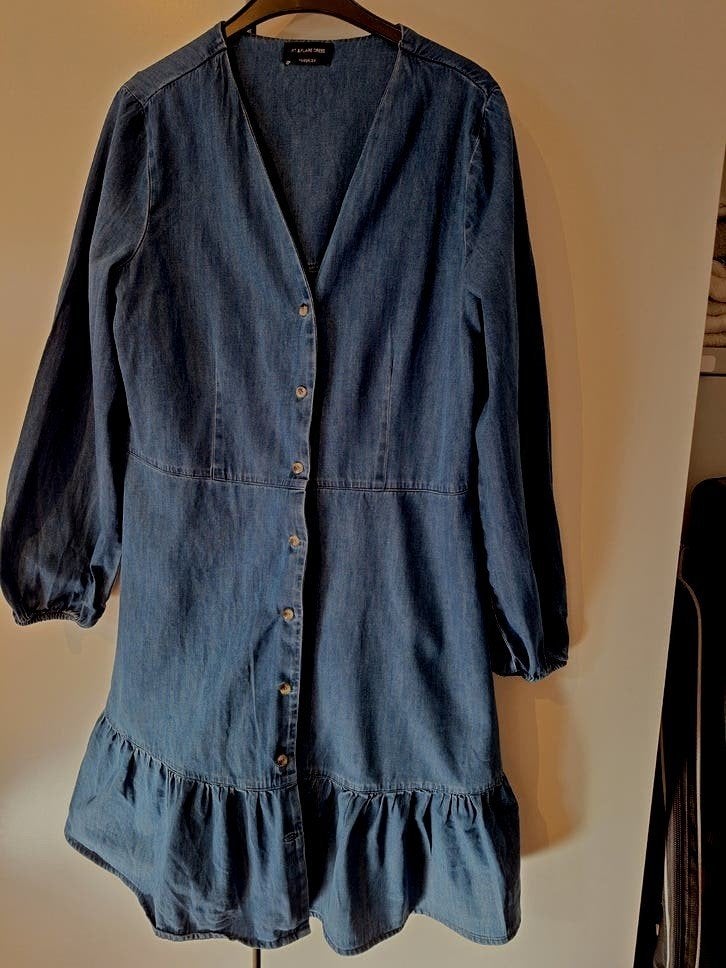 Spijkerjurk Yessica, onder de knie, maat 44/46, Kleding | Dames, Blauw, Yessica, Maat 42/44 (L), Ophalen of Verzenden