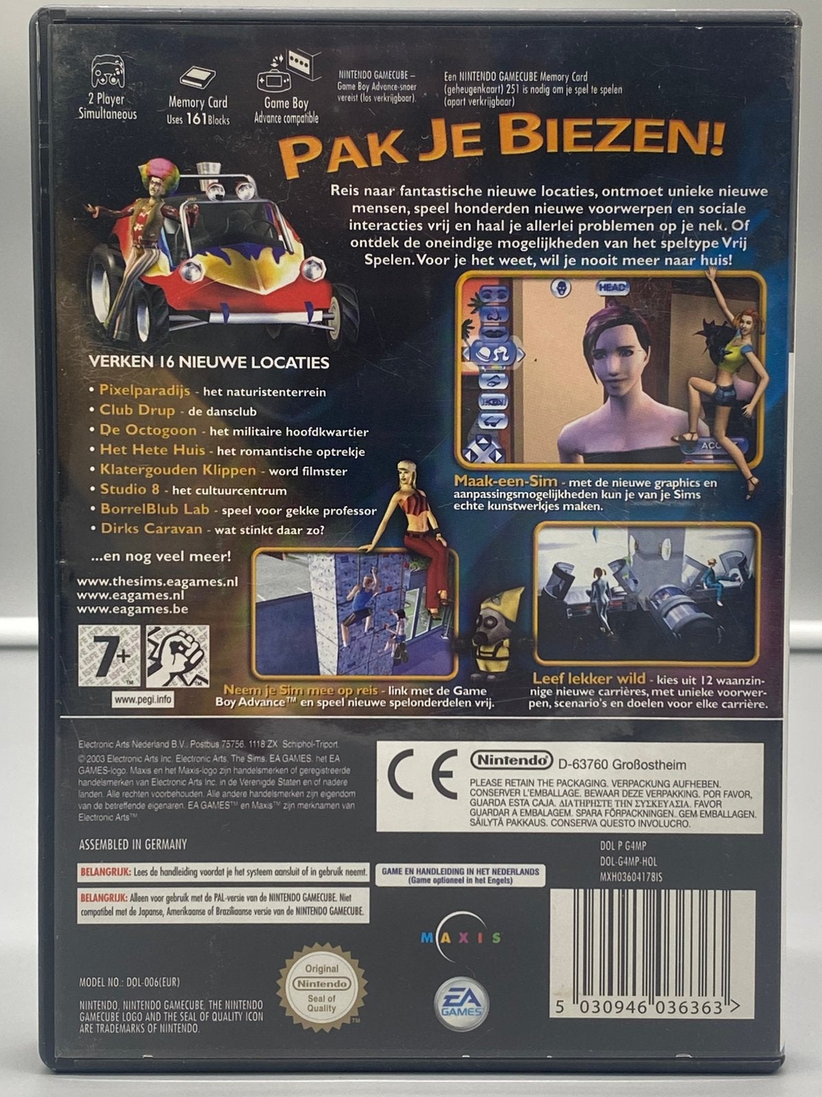 The Sims: Bustin’ Out – Nintendo GameCube, Info@eagames.com, 2 spelers, Ophalen of Verzenden, EA Games, Nintendo