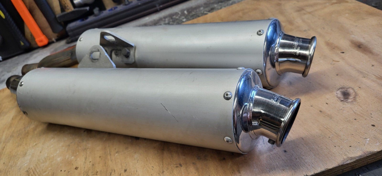 Laser sportuitlaten Ducati 750 ss 1993 met dB killers, Motoren, Onderdelen | Ducati, Ophalen of Verzenden, Gebruikt