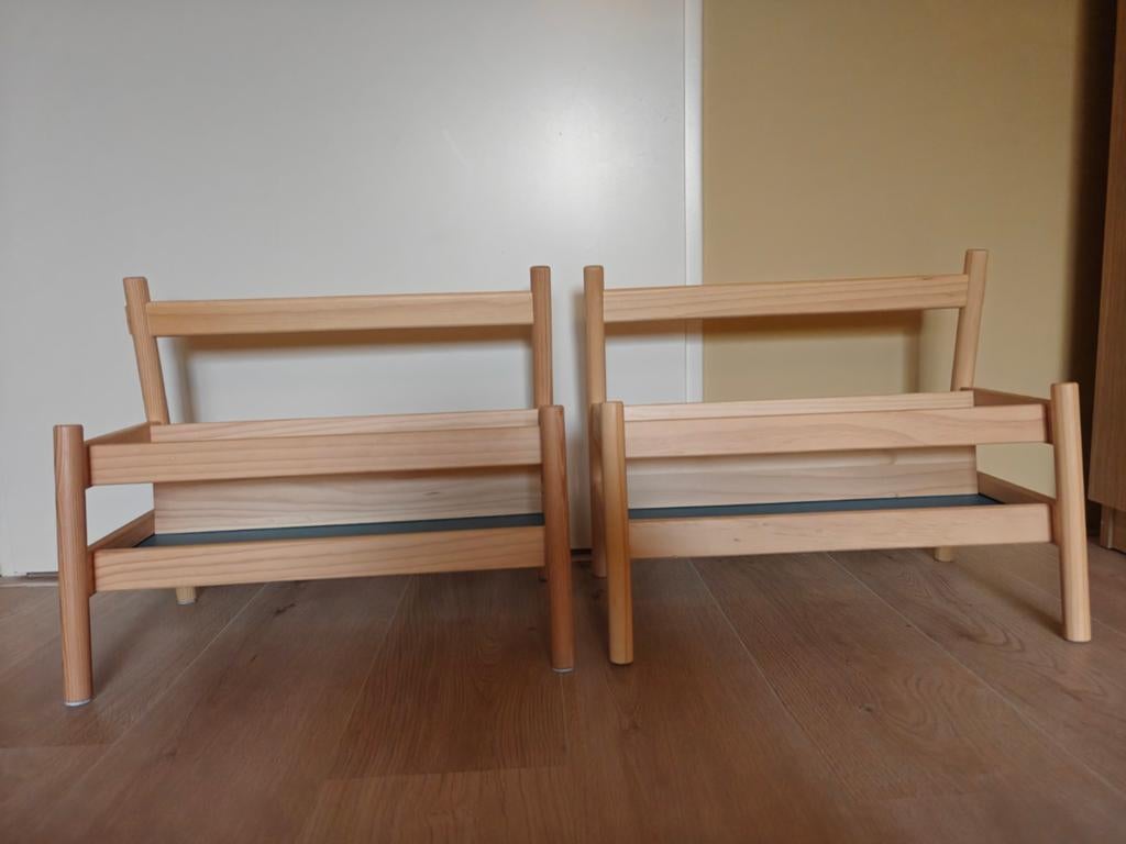 Ikea Flisat boekenstandaard blauw x2, Ophalen, Met plank(en), 50 tot 100 cm, Zo goed als nieuw