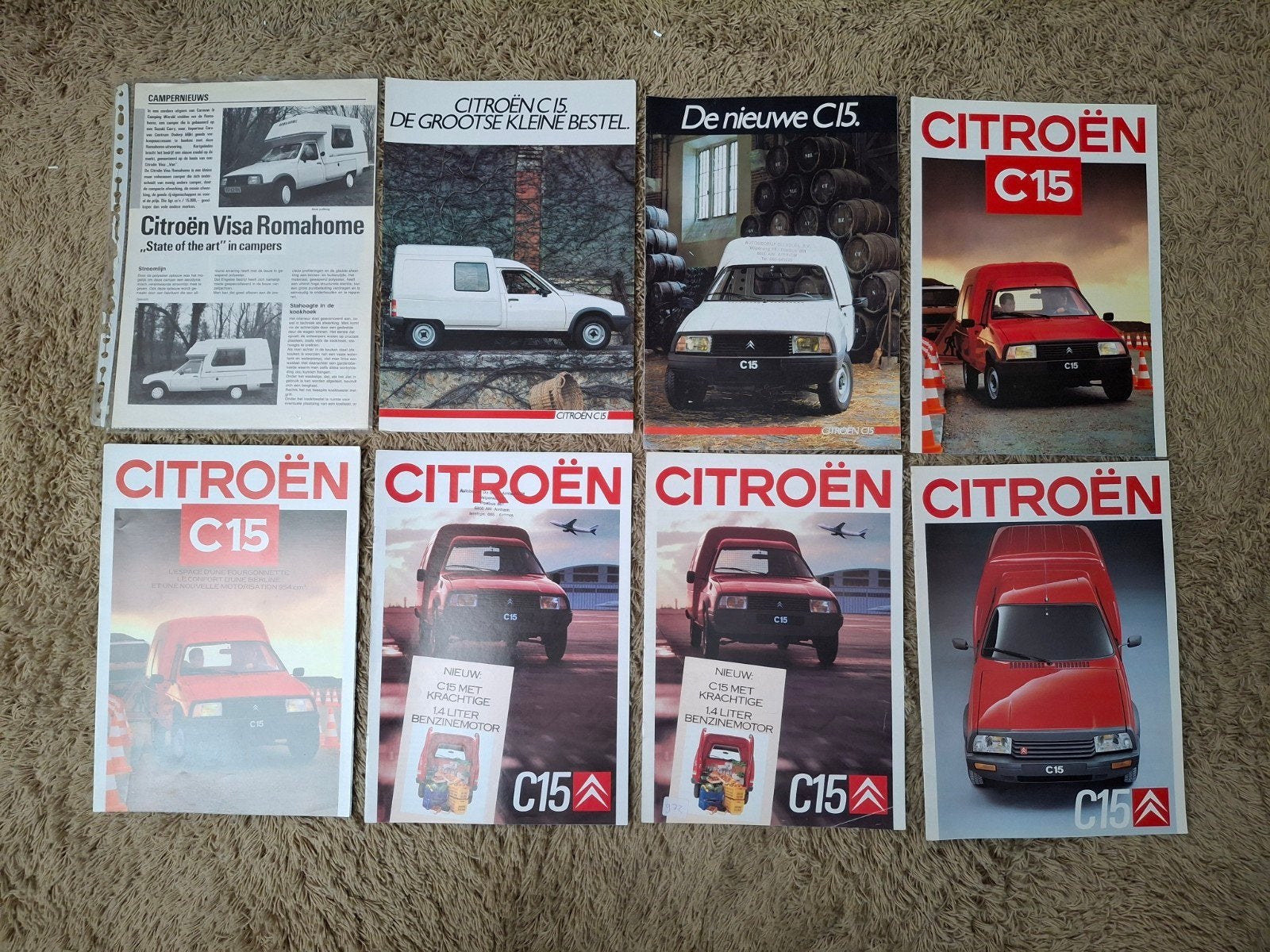 uitgebreid lot autofolders Citroen C15, Boeken, Verzenden, Gelezen, Citroën