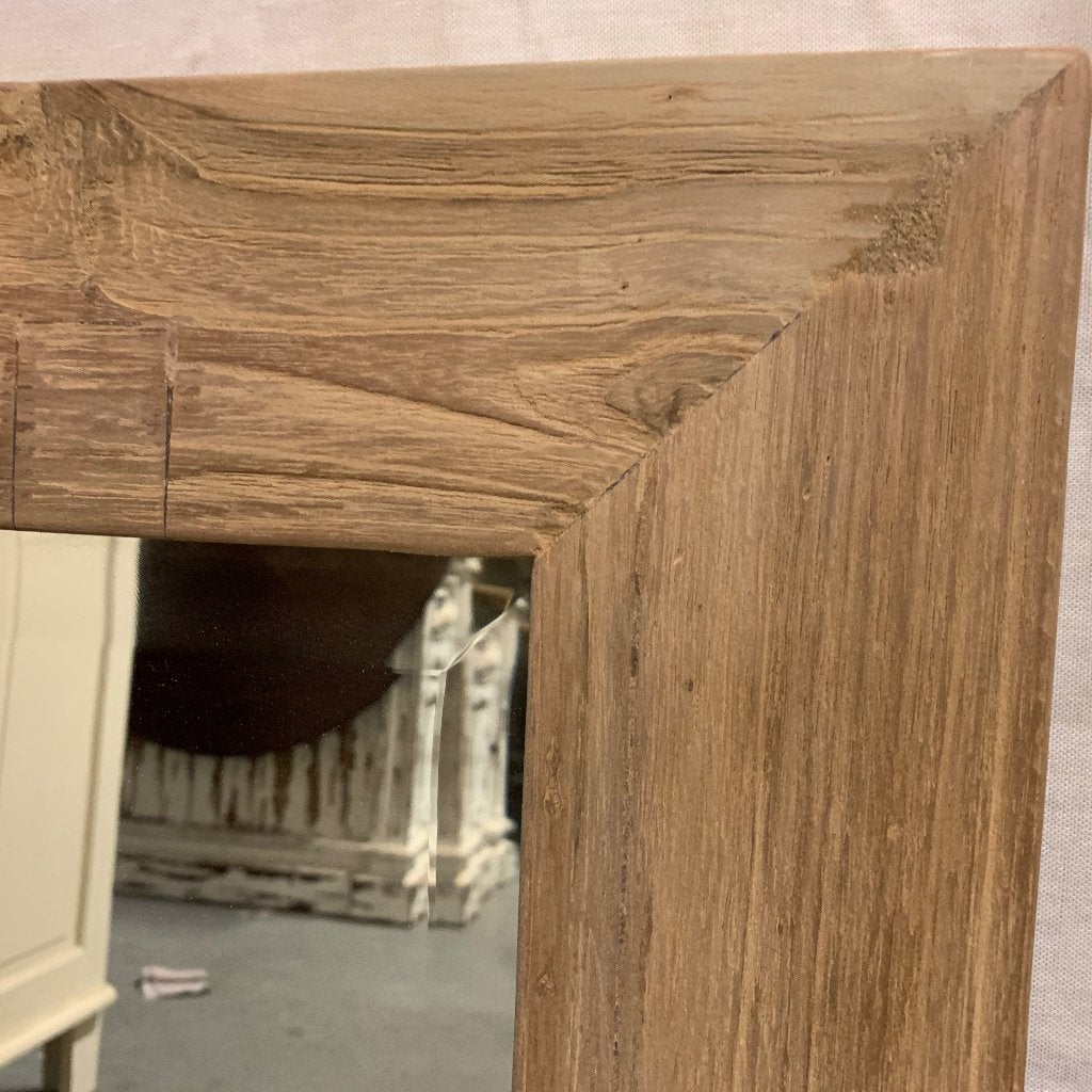 facet geslepen spiegel teak lijst 80 x 60 cm Gratis bezorgd, TTM Wonen, Meubels – (Perzische) Tapijten en Woonaccessoires, Taag 63, 2491 CS, Den Haag (Forepark)